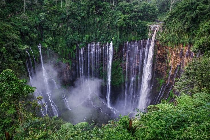Landmark of Tumpak Sewu Waterfall